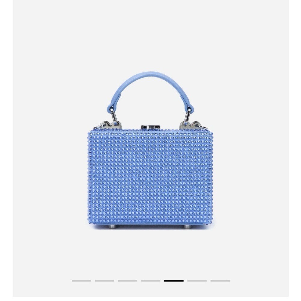 Brandon Blackwood skyblue mini trunk bag